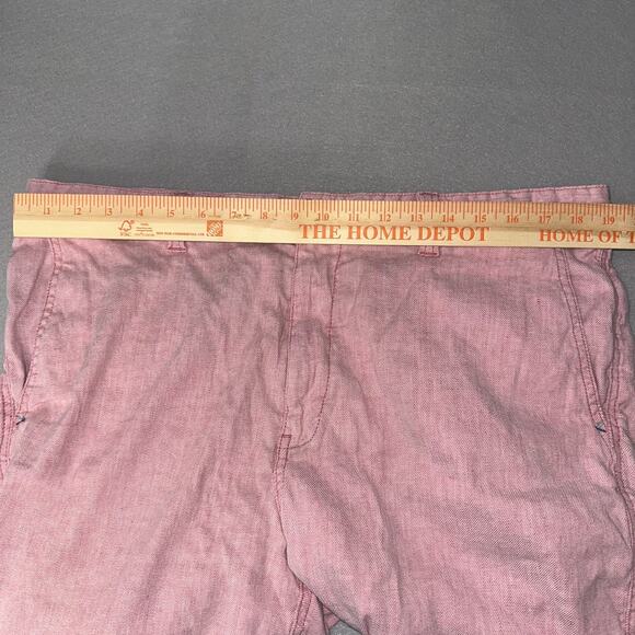 Tommy Bahama Shorts Mens 38 Pink Linen Blend Chino Resort Beach Golf Casual - Picture 7 of 10